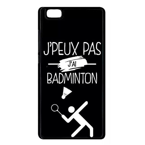 Coque Pour Huawei Ascend P8 Lite (2015) - J Peux Pas J Ai Badminton 2 - Noir