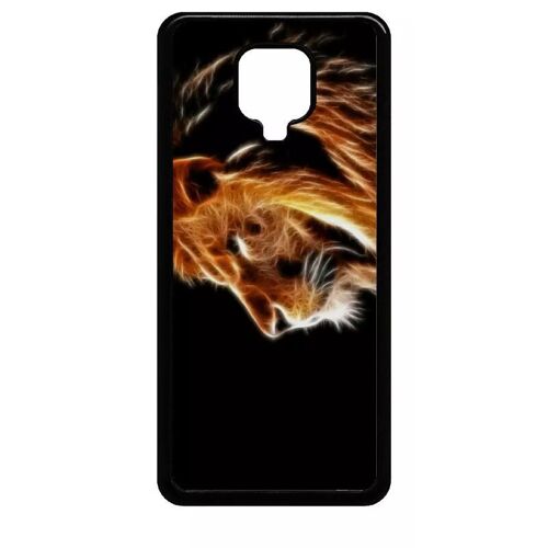 Coque Pour Xiaomi Note 9s - Tete De Lion Aerographe - Noir