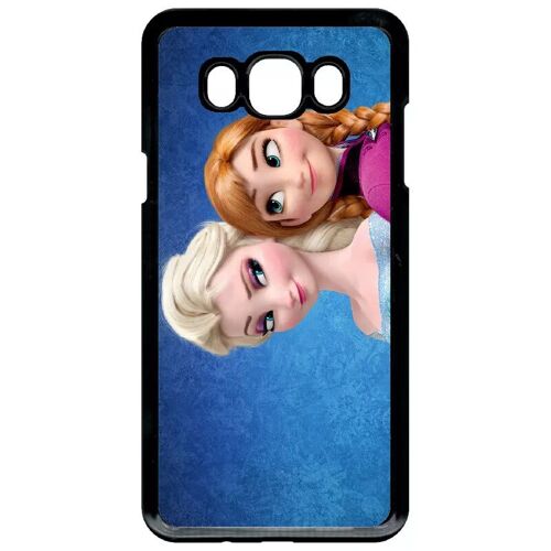 Coque Pour Galaxy J7 (2016) - Frozen Reine Des Neiges Anna Vs Elsa - Noir