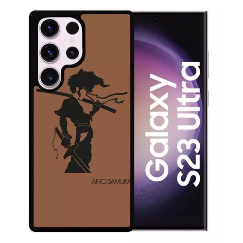 Coque Pour Galaxy S23 Ultra - Afro Afro Samurai - Silicone - Noir