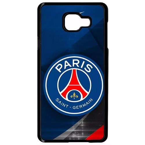 Coque Pour Galaxy A7 (2016) - Psg Paris Saint Germain Metalise - Noir