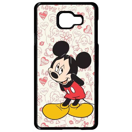 Coque Pour Galaxy A7 (2016) - Disney Mickey Love - Noir