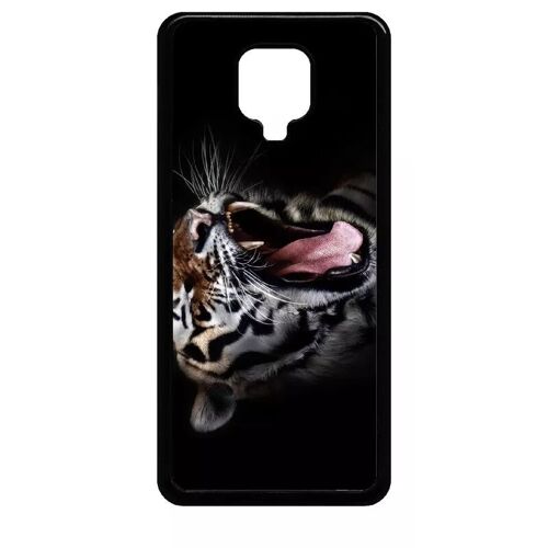 Coque Pour Xiaomi Note 9s - Tete De Tigre Sauvage - Noir