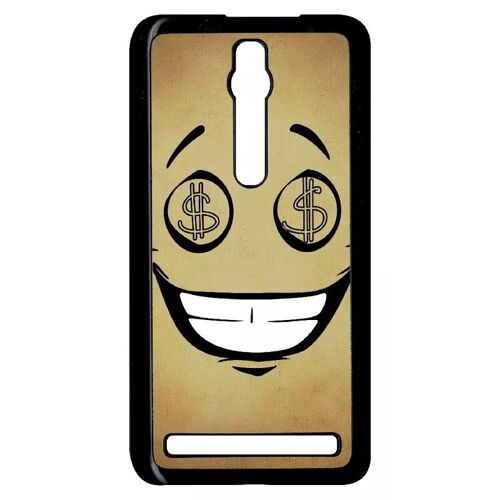 Coque Pour Asus Zenfone 2 Ze551ml - Smiley Cupide Dollars - Noir