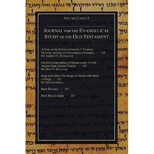 Journal For The Evangelical Study Of The Old Testament, 5.2