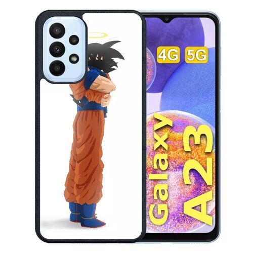 Coque Pour Galaxy A23 - Dbz Sangoku Ange Prend Soin De Ta Mère - Silicone - Noir