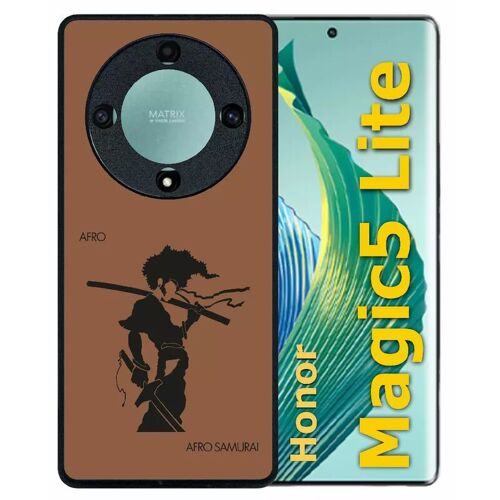 Coque Pour Honor Magic5 Lite - Afro Afro Samurai - Silicone - Noir