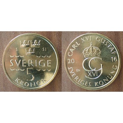 Suede 5 Couronnes 2016 Neuve Piece Couronne Kronor Sweden