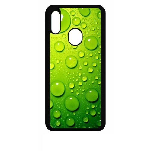 Coque Pour Honor 10 Lite - Goutte D Eau Verte - Silicone - Noir