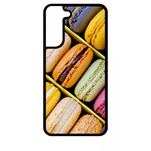 Coque Pour Galaxy S22+ 5g - Boite De Delicieux Macarons - Silicone - Noir