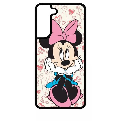 Coque Pour Galaxy S22+ 5g - Disney Minnie Love - Silicone - Noir