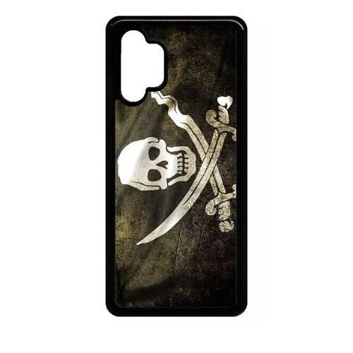 Coque Pour Galaxy A32 4g - Drapeau De Pirate - Noir