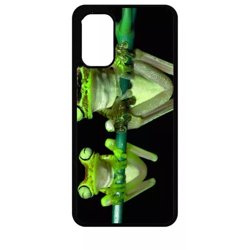 Coque Pour Xiaomi Redmi Note 10 5g - Deux Grenouilles Vertes Suspendues - Silicone - Noir