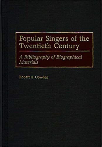 Popular Singers Of The Twentieth Century