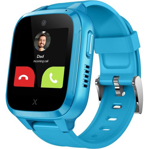 Kidzi - Montre Connectée Pour Enfants (Avec Sim) ¿ 4G,Appels,Messages,Mode École,Fonction Sos,Localisation Gps,Appareil Photo,Podomètre - Incluant 3 Mois D'Abonnement Gratuit (Bleu)