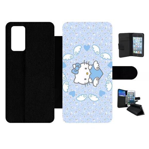 Etui À Rabat Pour Galaxy Note20 5g - Hello Kitty Sweet Dream - Simili-Cuir - Noir