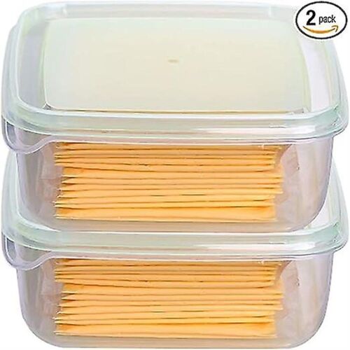 Lot De 2 Boîtes De Rangement Transparentes Pour Fromages ¿ Support Alimentaire Multifonctionnel Pour Cuisine, Réfrigérateur, Fruits Et Beurre