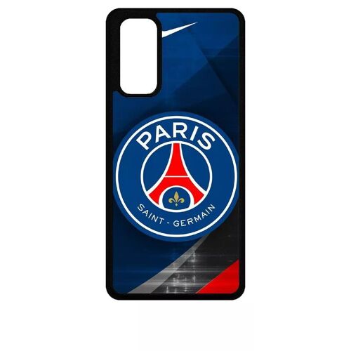 Coque Pour Galaxy S20 Fe - Psg Paris Saint Germain Metalise - Noir