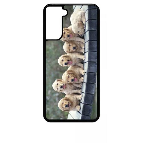 Coque Pour Galaxy S21+ 5g - Chiots Golden Retriever - Noir