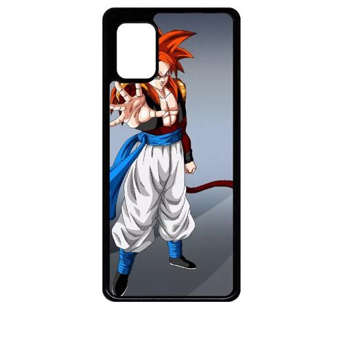 Coque Pour Galaxy A31 - Dbz Gt Goku Et Vegeta Gogeta Super Saiyan 4 Cheveux Rouge - Noir