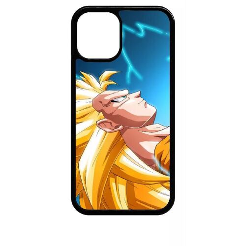 Coque Pour Iphone 12 Mini - Dbz Gohan Concentration D'un Super Saiyan - Noir