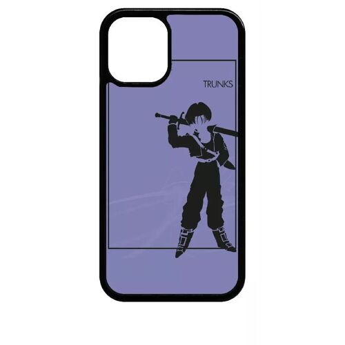 Coque Pour Iphone 12 Mini - Dbz Futur Trunk Minimalist - Noir