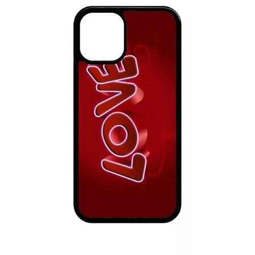 Coque Pour Iphone 12 Mini - Motif Love 3d - Noir