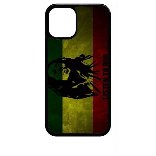 Coque Pour Iphone 12 Mini - Listen To Bob Marley - Noir