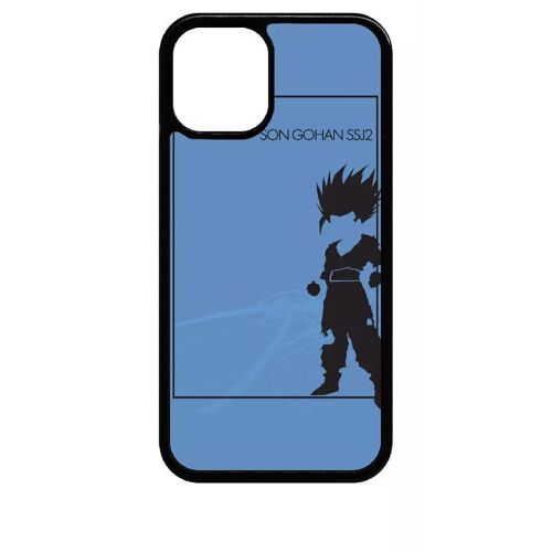 Coque Pour Iphone 12 Mini - Dbz Songohan Super Sayan Minimalist - Noir