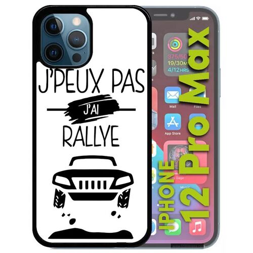 Coque Pour Iphone 12 Pro Max - J Peux Pas J Ai Rallye 1 - Noir