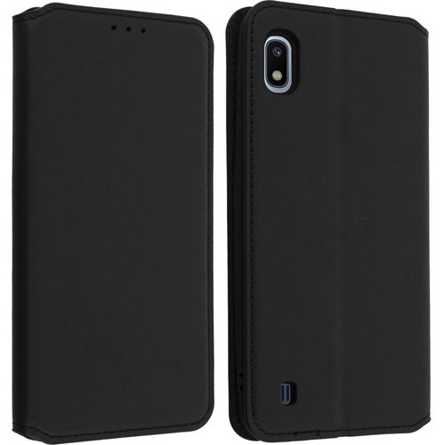 Housse Samsung Galaxy A10 Étui Folio Fonction Support Vidéo Noir