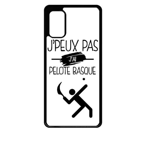Coque Pour Galaxy A41 - J Peux Pas J Ai Pelote Basque 1 - Noir