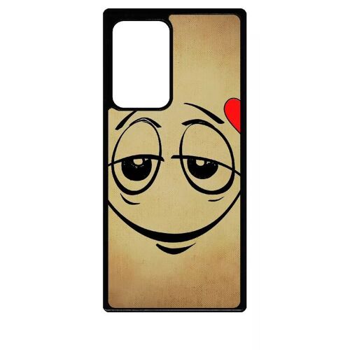 Coque Pour Galaxy Note 20 Ultra - Smiley Amoureux - Noir