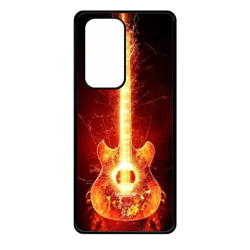 Coque Pour Huawei P40 Pro - Blazing Guitare - Noir