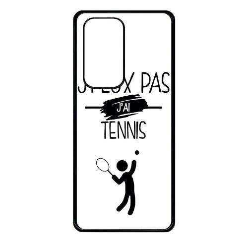 Coque Pour Huawei P40 Pro - J Peux Pas J Ai Tennis Fond Blanc - Noir