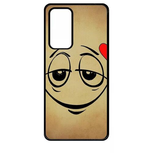 Coque Pour Huawei P40 - Smiley Amoureux - Noir
