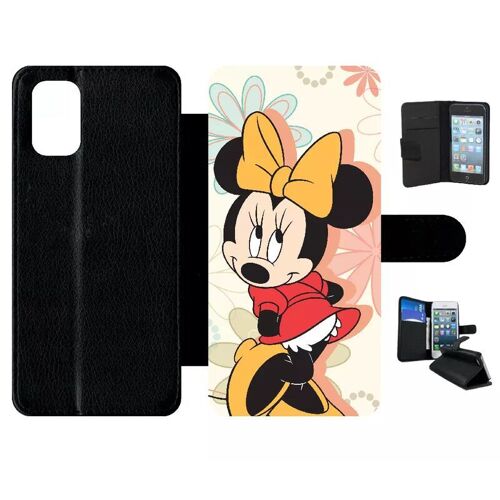Etui À Rabat Pour Galaxy A71 - Disney Minnie Timide - Simili-Cuir - Noir