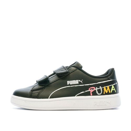 Baskets Noir Fille Puma Smash V2 Home