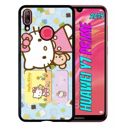 Coque Pour Huawei Y7 Prime 2019 - Hello Kitty I Love You - Noir
