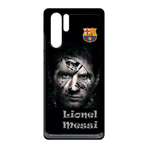 Coque Pour Huawei P30 Pro - Fc Barcelona Lionel Messi Abstract - Noir