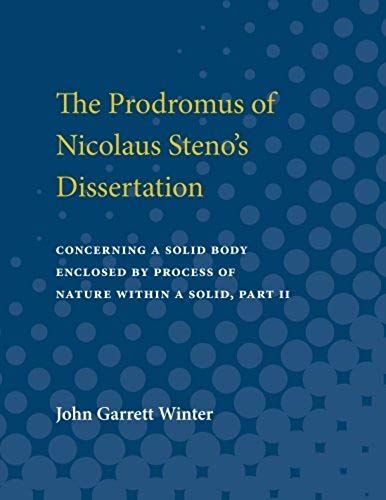 Prodromus Of Nicolaus Stenos D