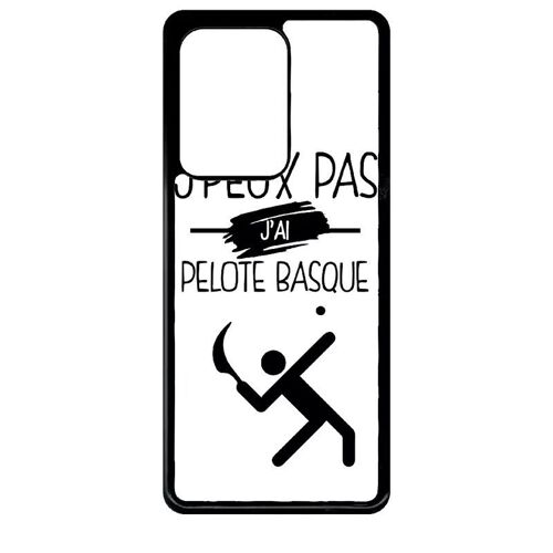 Coque Pour Galaxy S20 Ultra - J Peux Pas J Ai Pelote Basque 1 - Noir