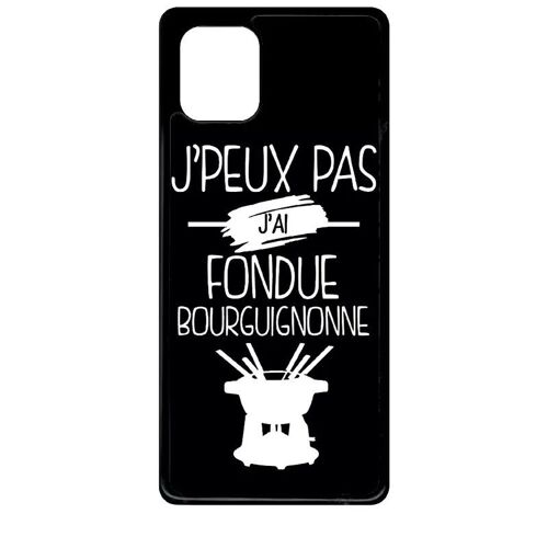 Coque Pour Galaxy Note 10 Lite - J Peux Pas J Ai Fondue Bourguignonne 2 - Noir