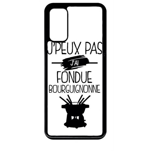 Coque Pour Galaxy S20 - J Peux Pas J Ai Fondue Bourguignonne 1 - Noir