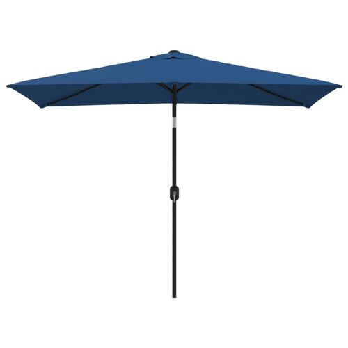 Parasol D'extérieur Avec Poteau En Métal 300 X 200 Cm Azuré Helloshop26 02_0008282