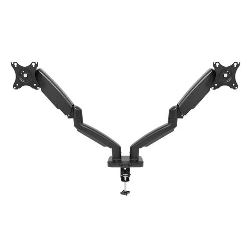Support d'écran 1Life 13"/27" avec amortisseur pour 2 moniteurs articulés noir