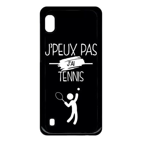 Coque Pour Galaxy A10 - J Peux Pas J Ai Tennis Fond Noir - Noir