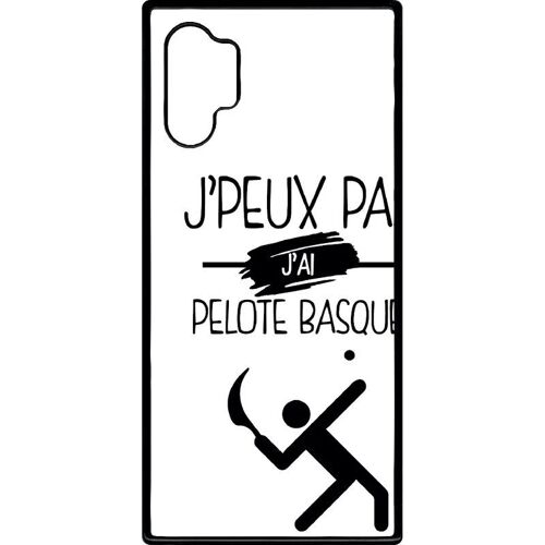 Coque Pour Galaxy Note 10+ - J Peux Pas J Ai Pelote Basque 1 - Noir