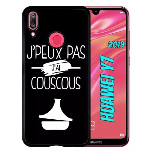 Coque Pour Huawei Y7 2019 - J Peux Pas J Ai Couscous 2 - Noir