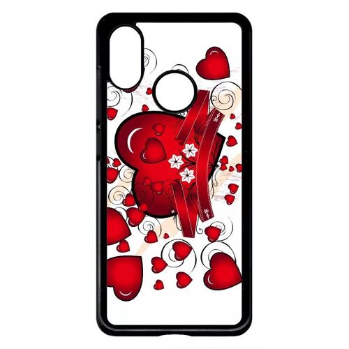 Coque Pour Xiaomi Mi-8 Pro - Motif Love Coeur - Noir